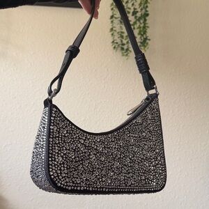 Aupen Vintage Miracle Ice Crystal-Embellished Shoulder Bag